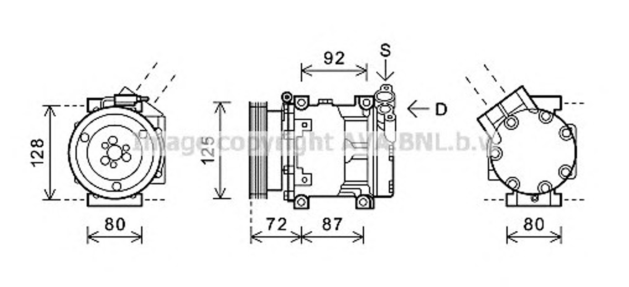 Компрессор кондиционера AVA QUALITY COOLING RTK479