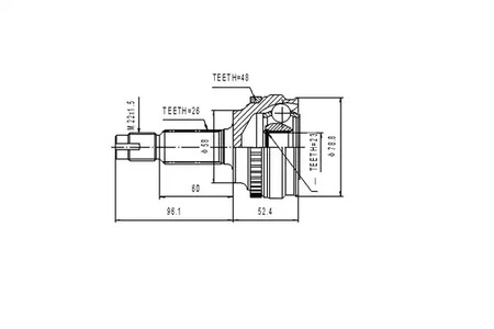 AW1510012A AYWIPARTS ШРУС