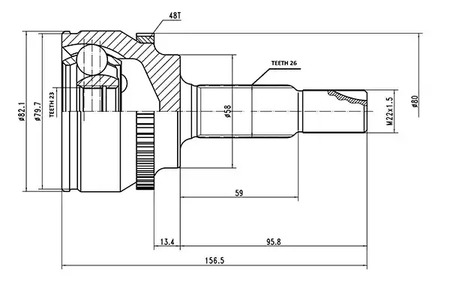 AW1510070A AYWIPARTS ШРУС