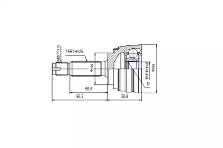 ШРУС AYWIPARTS AW1510172