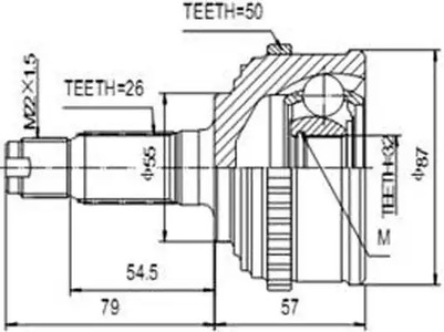 ШРУС AYWIPARTS AW1510189A