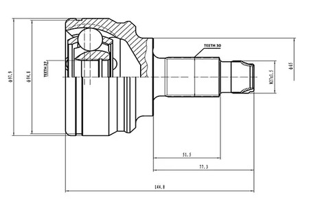 AW1510191 AYWIPARTS ШРУС