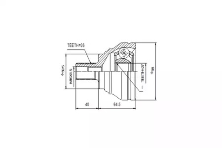 ШРУС AYWIPARTS AW1510196