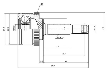 ШРУС AYWIPARTS AW1510276A