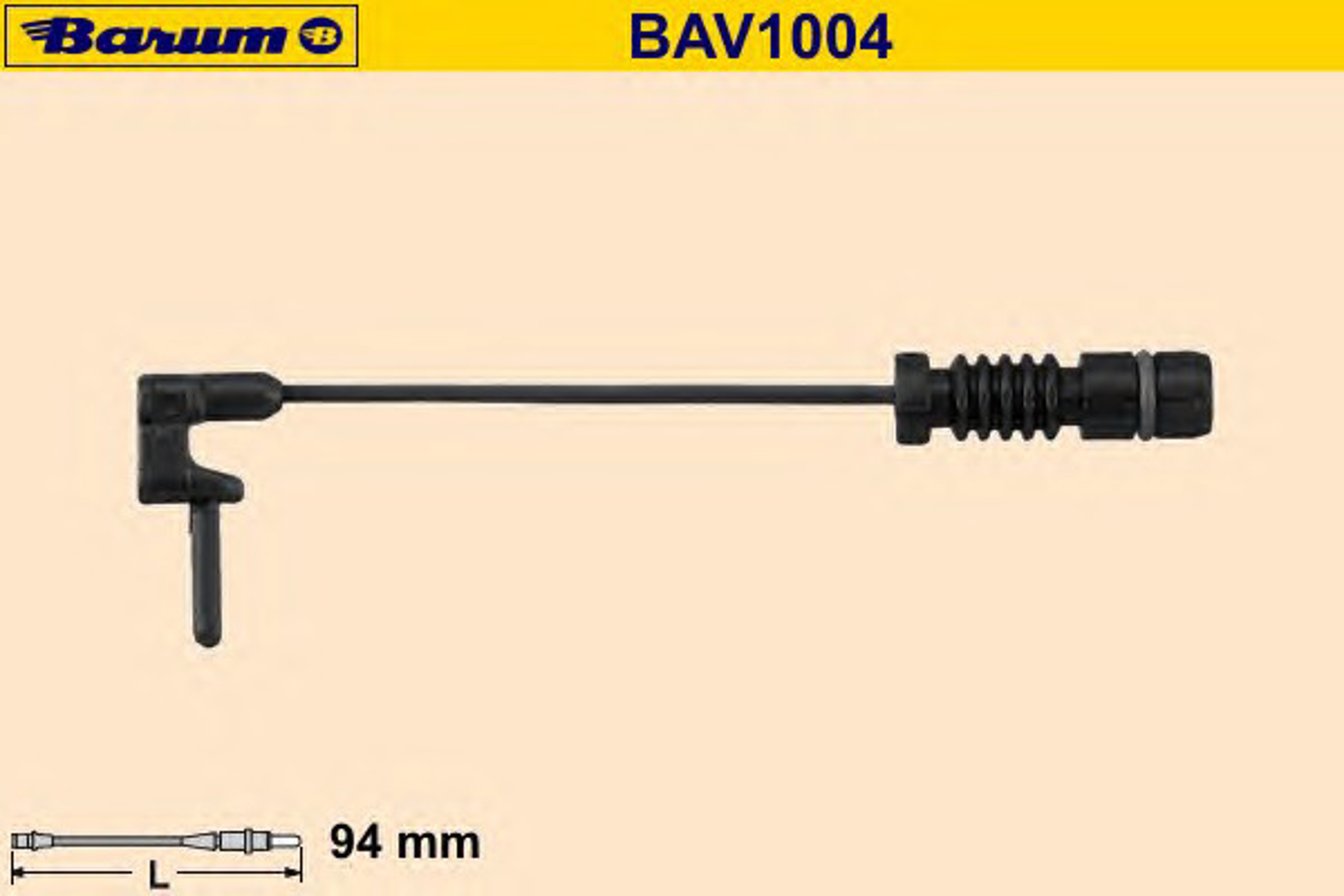 BAV1004 BARUM Датчик износа тормозных колодок