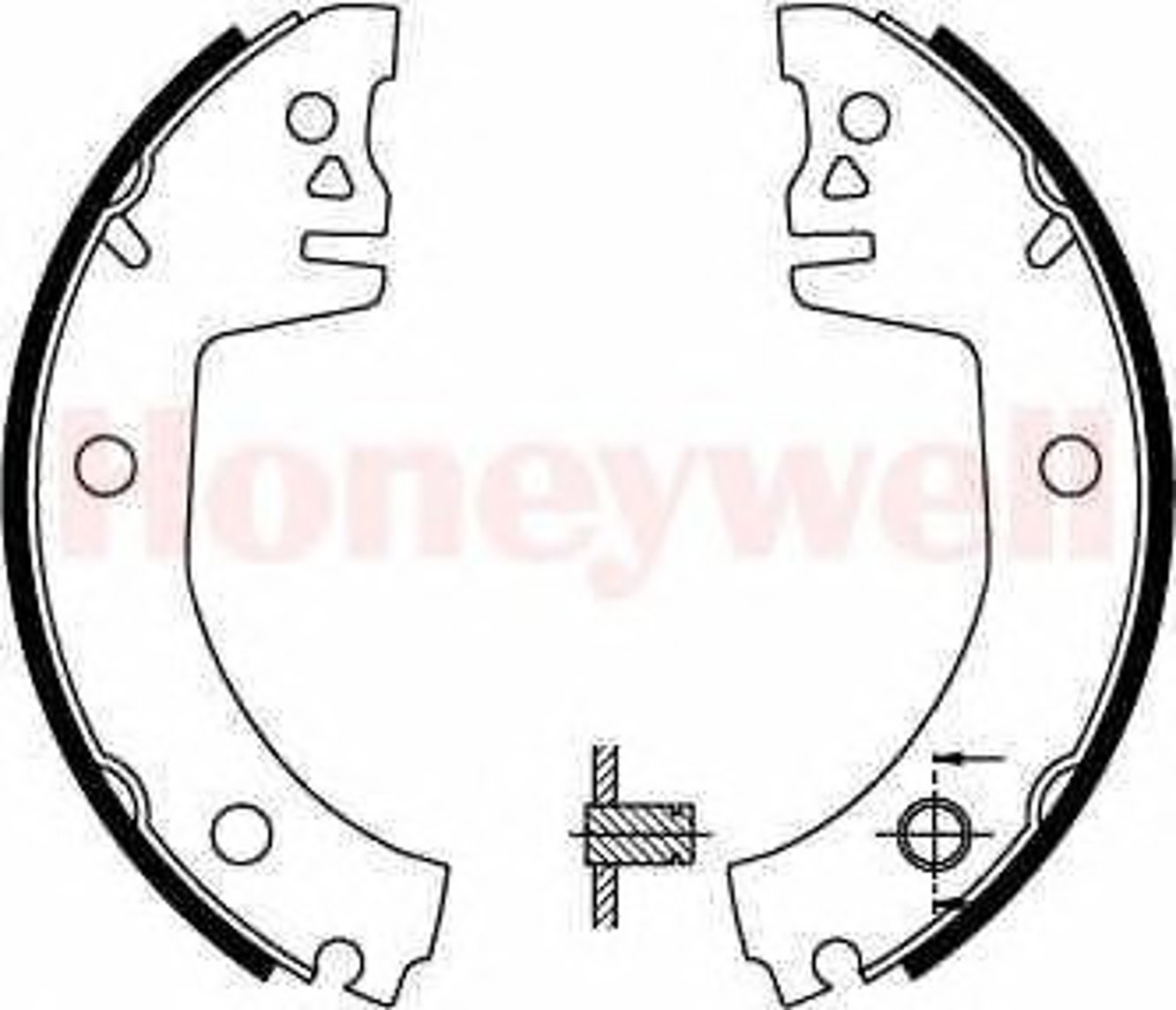 361535B BENDIX Колодки тормозные барабанные