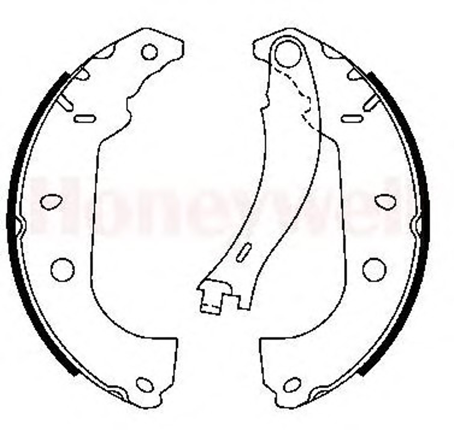 362325B BENDIX Колодки тормозные барабанные