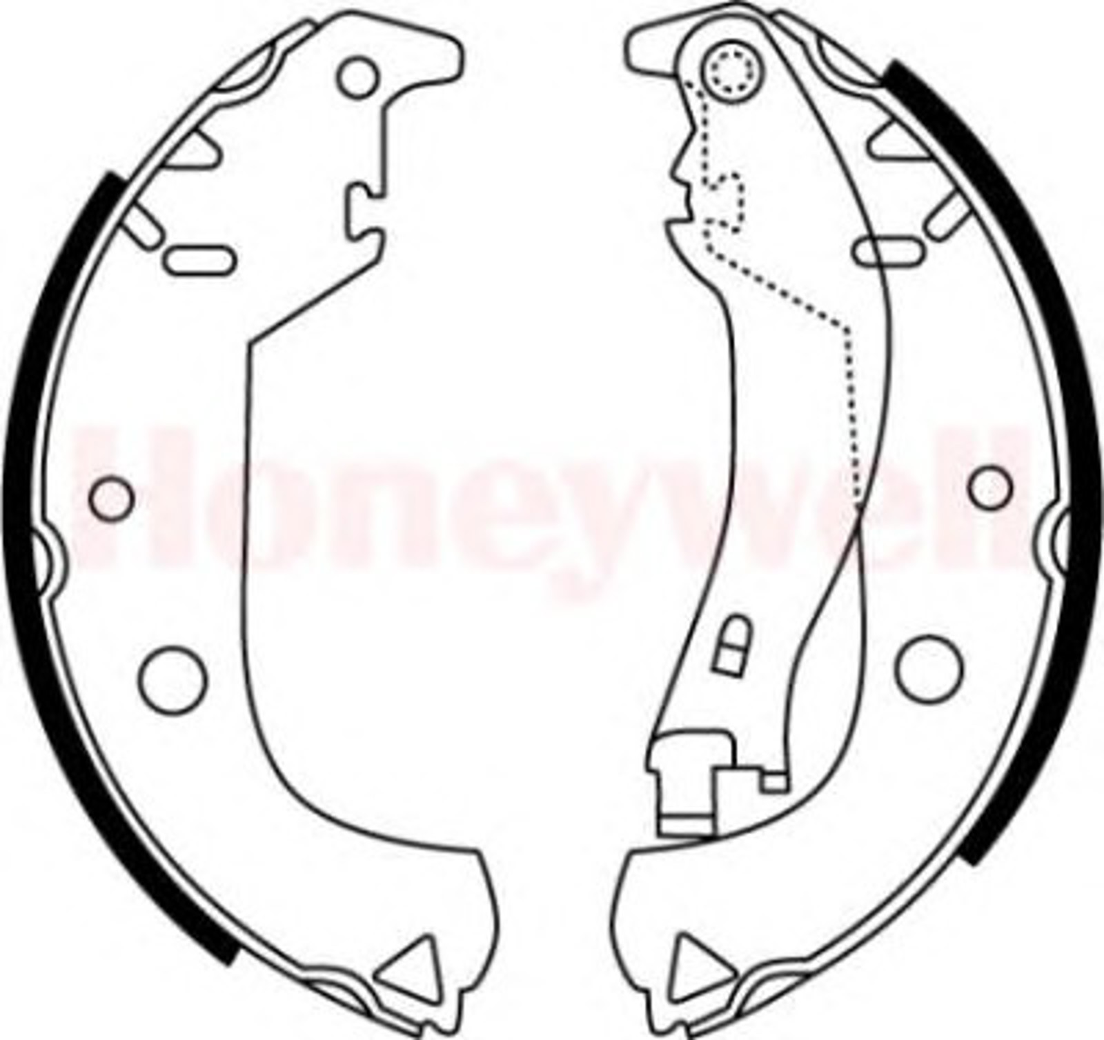 362411B BENDIX Колодки тормозные барабанные