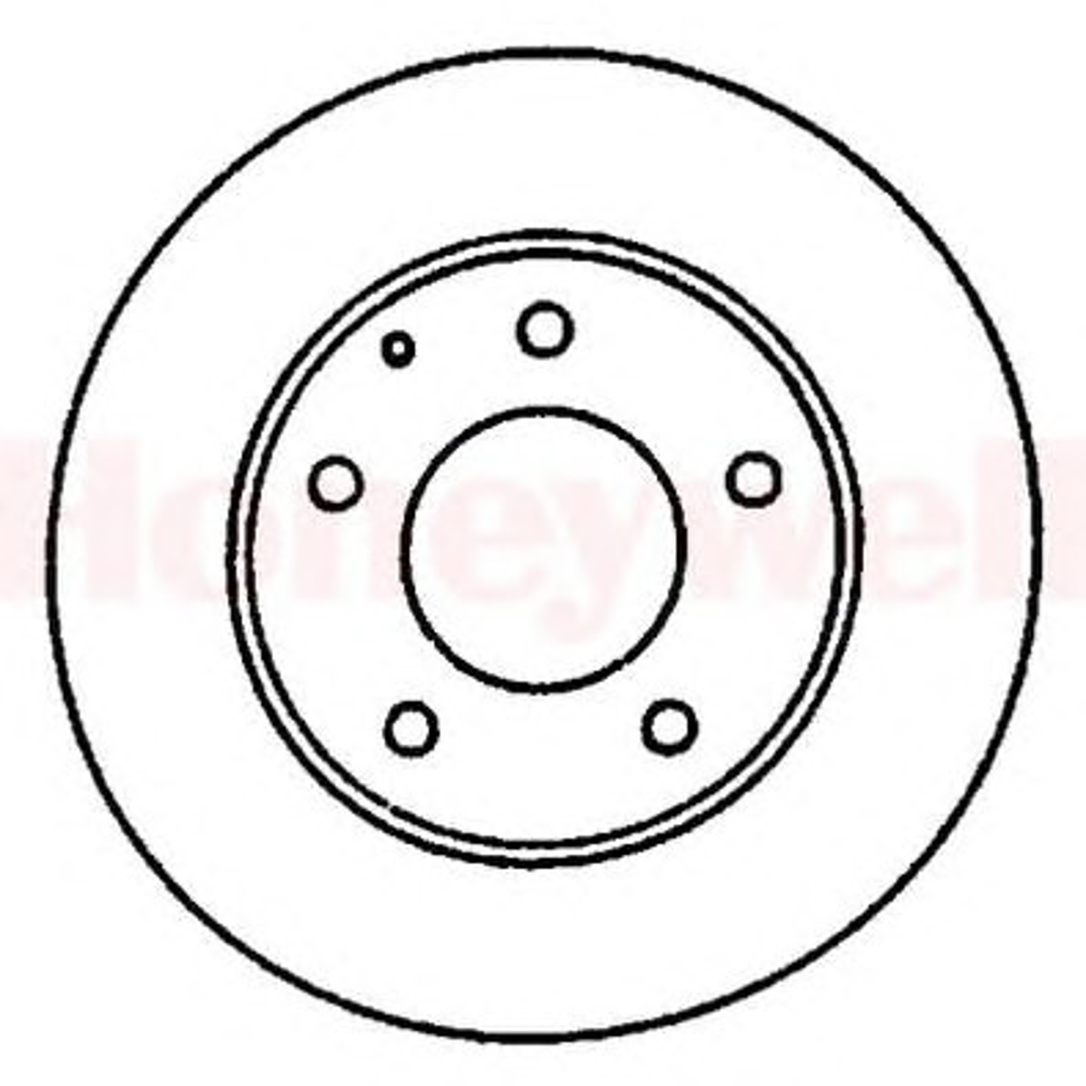 561869B BENDIX Диск тормозной