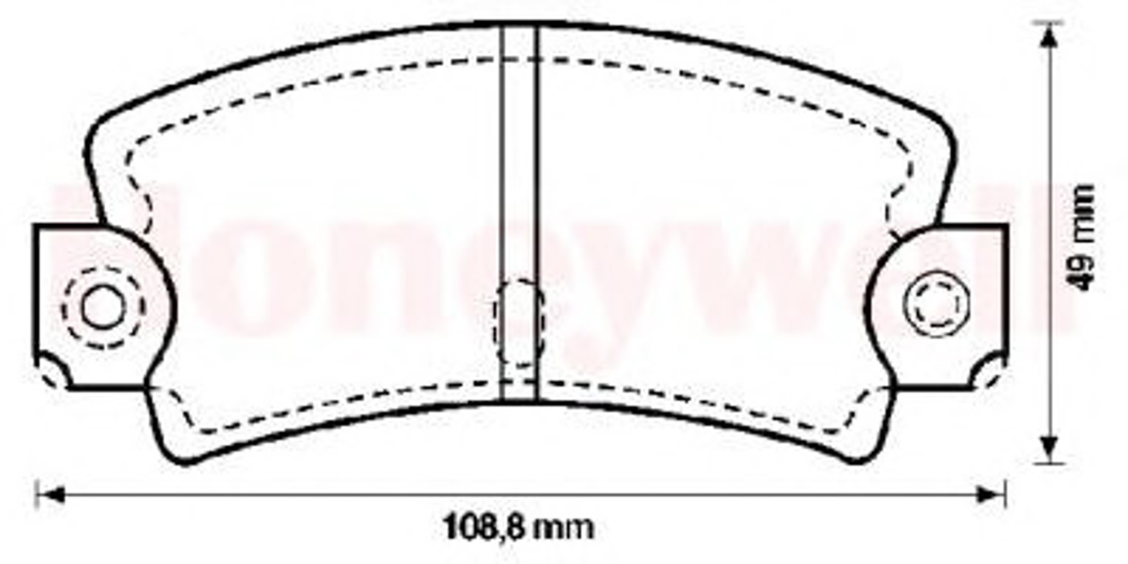 571243B BENDIX Комплект тормозных колодок, дисковый тормоз