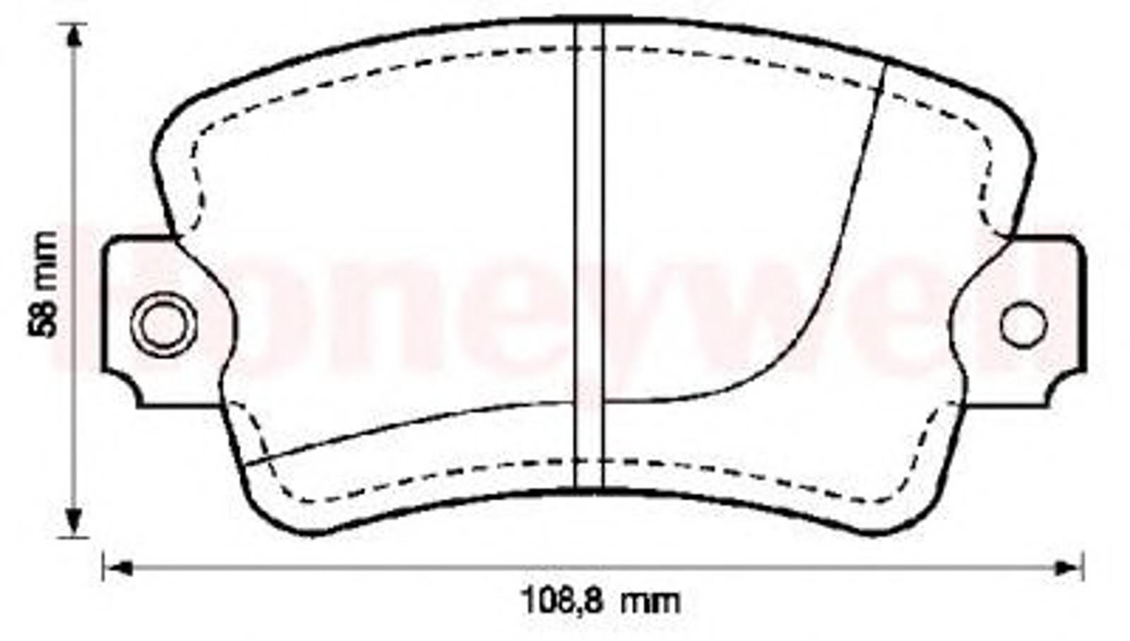 571246B BENDIX Колодки тормозные дисковые