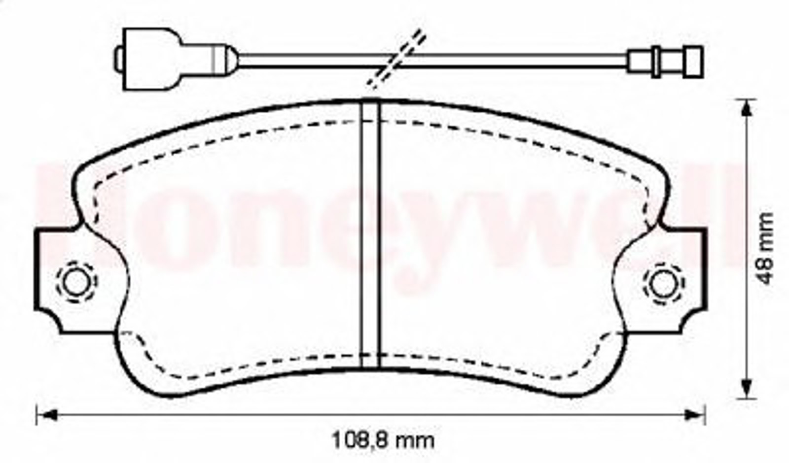 571285B BENDIX Комплект тормозных колодок, дисковый тормоз