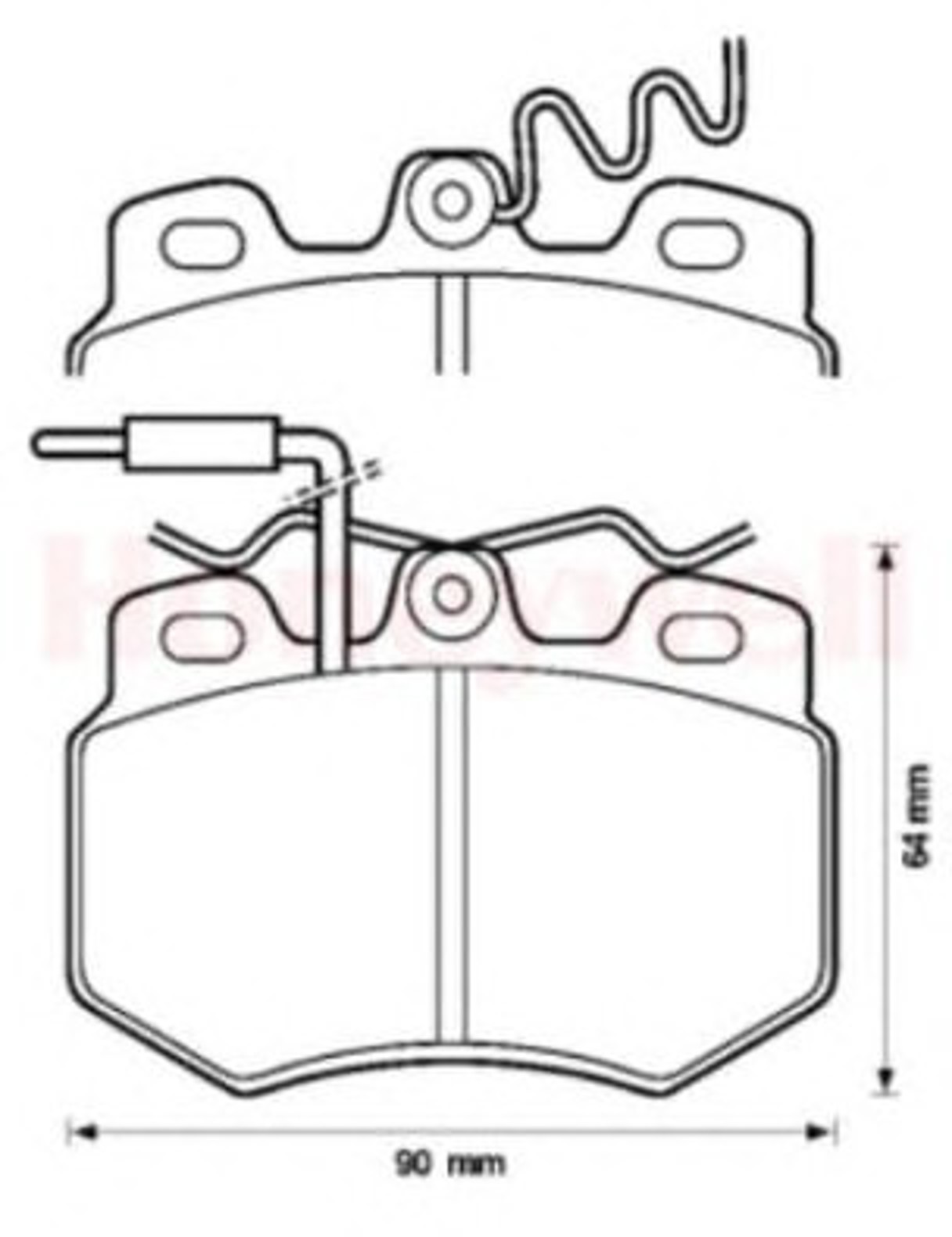 571320B BENDIX Колодки тормозные дисковые