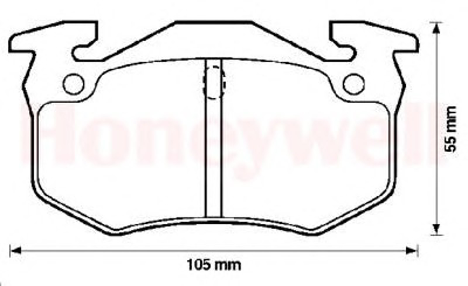 571334B BENDIX Колодки тормозные дисковые