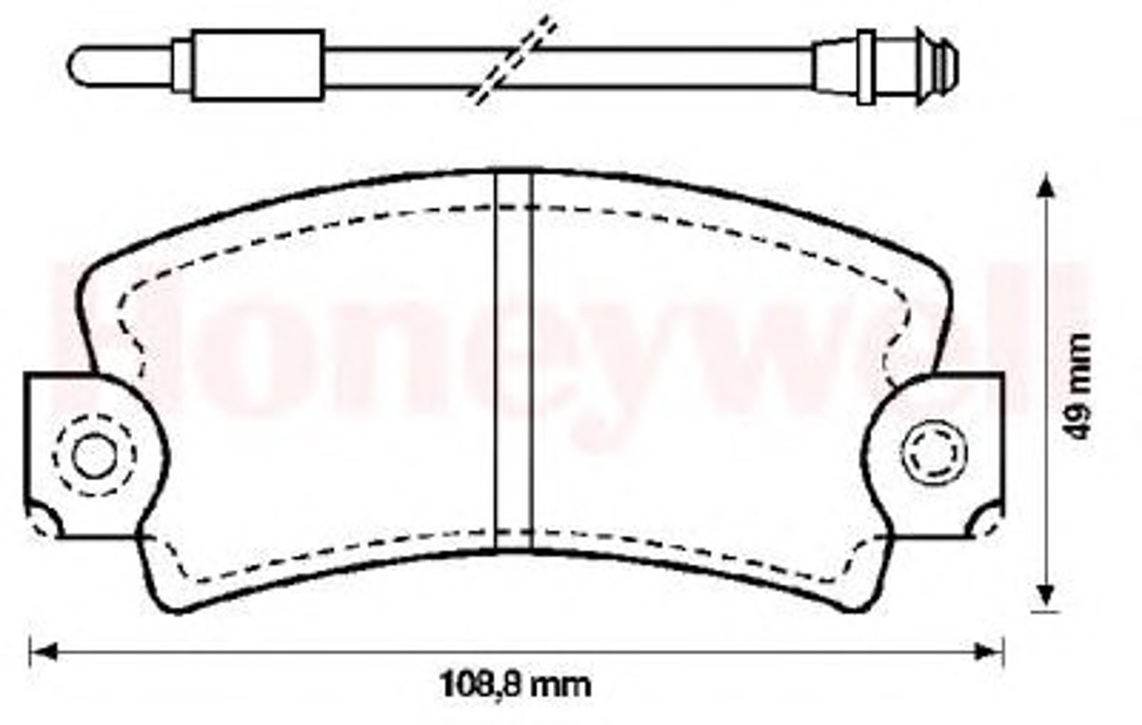 571337B BENDIX Комплект тормозных колодок, дисковый тормоз