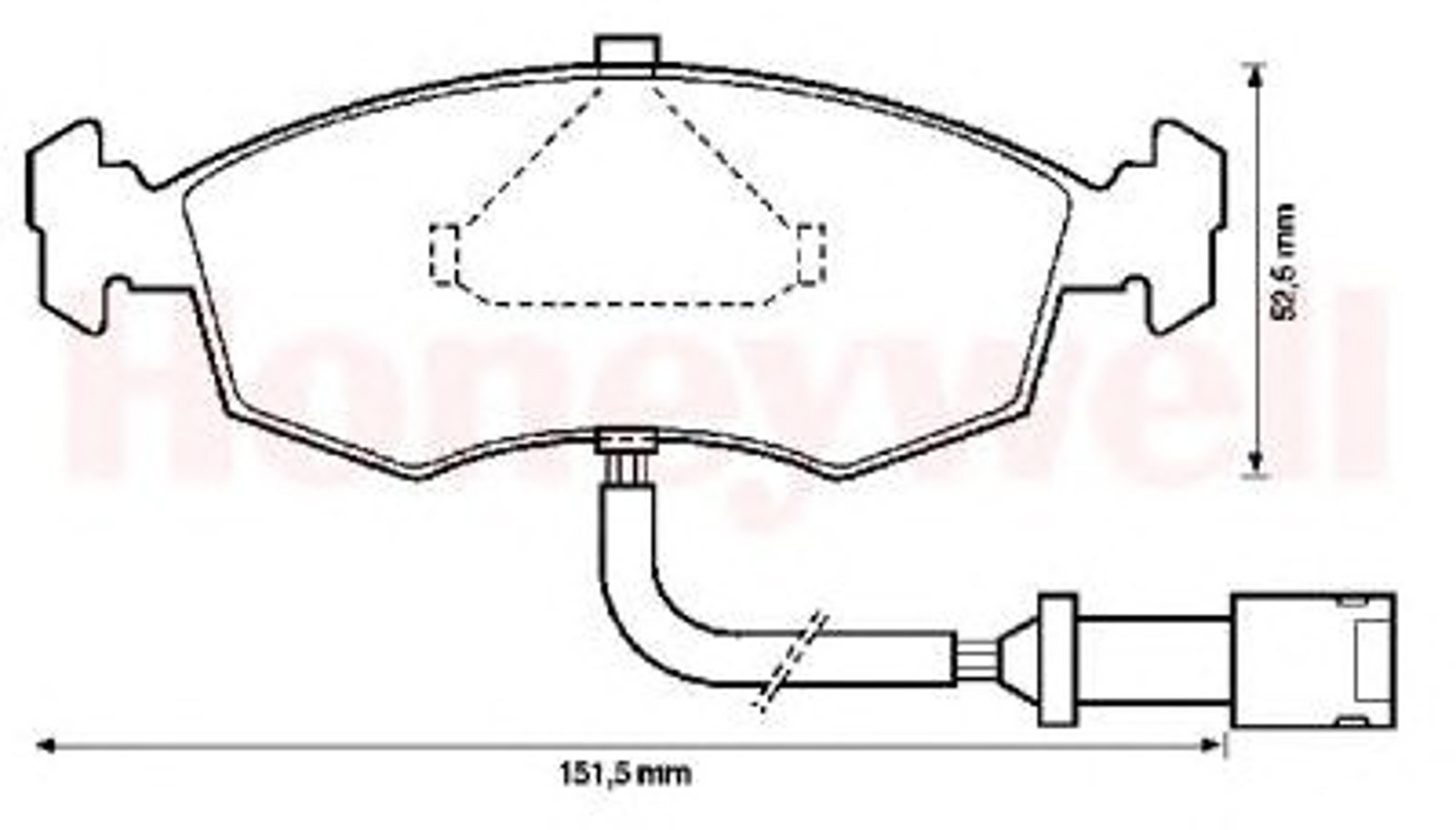 571351B BENDIX Комплект тормозных колодок, дисковый тормоз