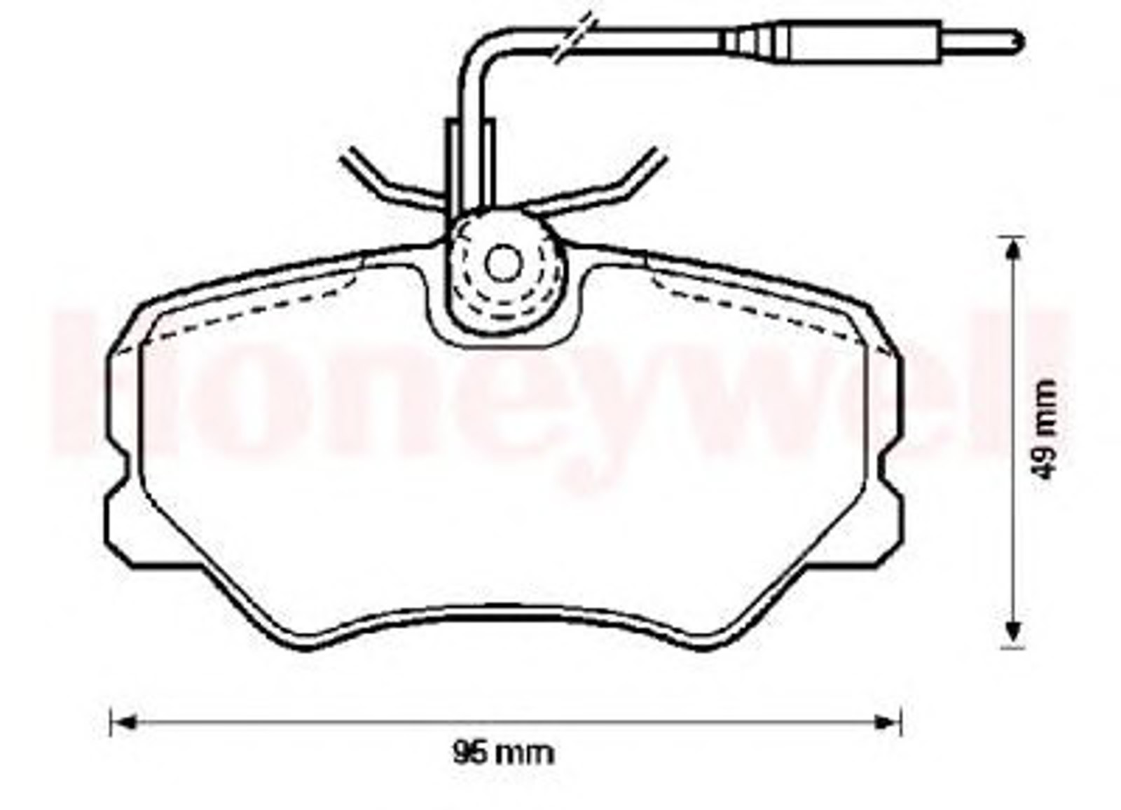 571359X BENDIX Колодки тормозные дисковые