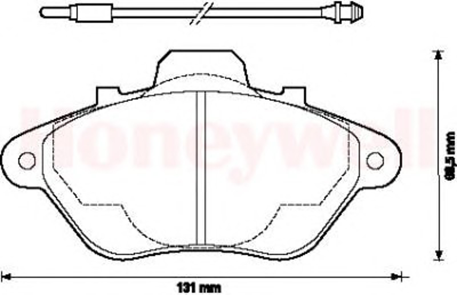 571366B BENDIX Колодки тормозные дисковые