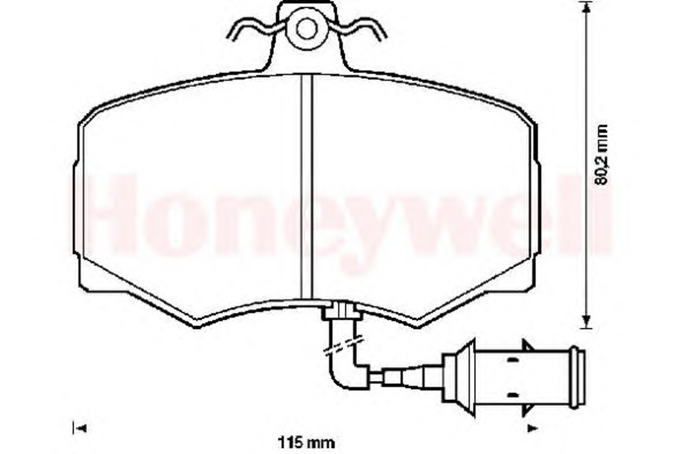 571397B BENDIX Комплект тормозных колодок, дисковый тормоз