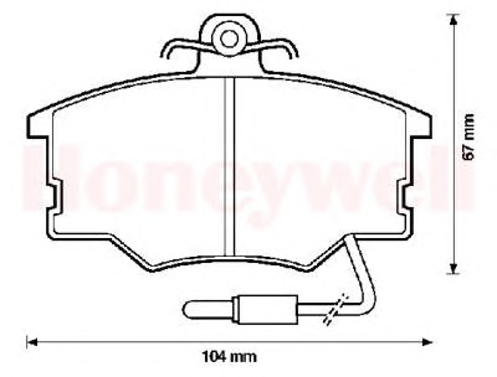 571426B BENDIX Комплект тормозных колодок, дисковый тормоз