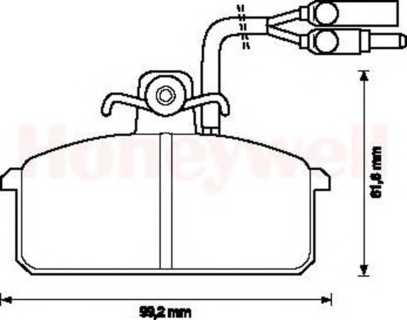 571455B BENDIX Комплект тормозных колодок, дисковый тормоз