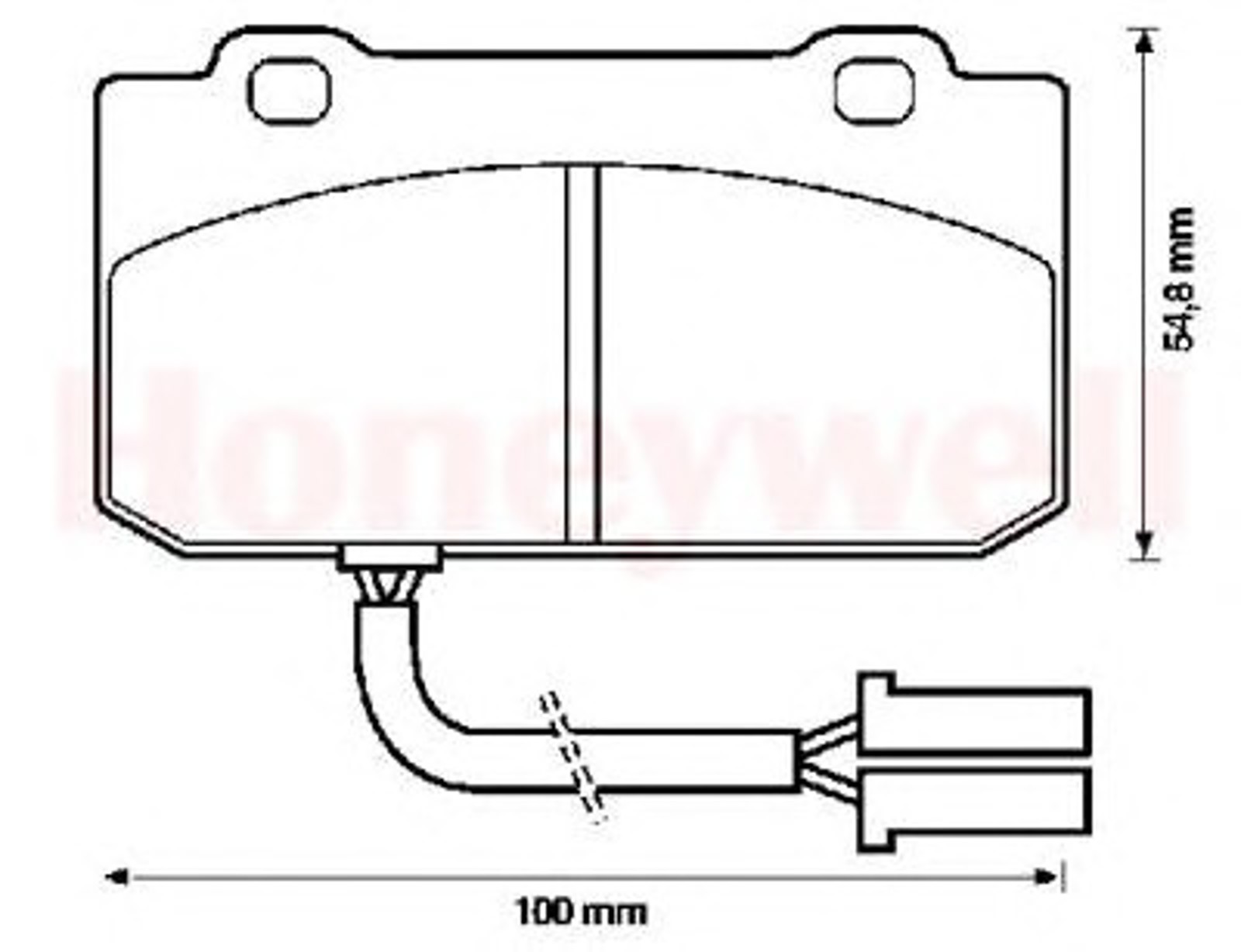 571461B BENDIX Колодки тормозные дисковые