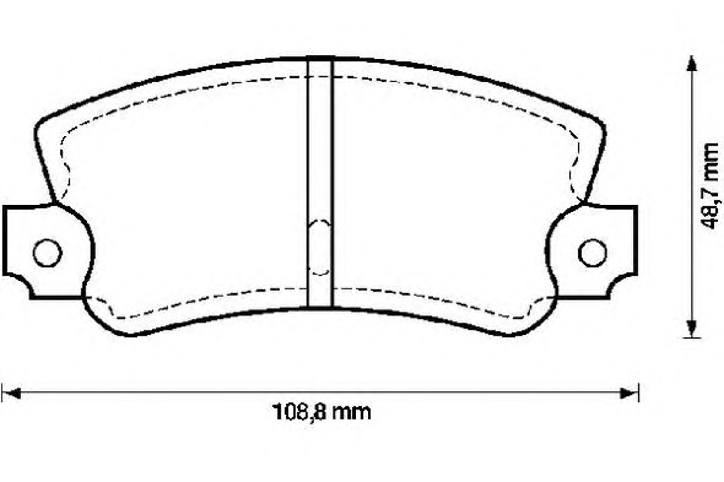 571475B BENDIX Комплект тормозных колодок, дисковый тормоз