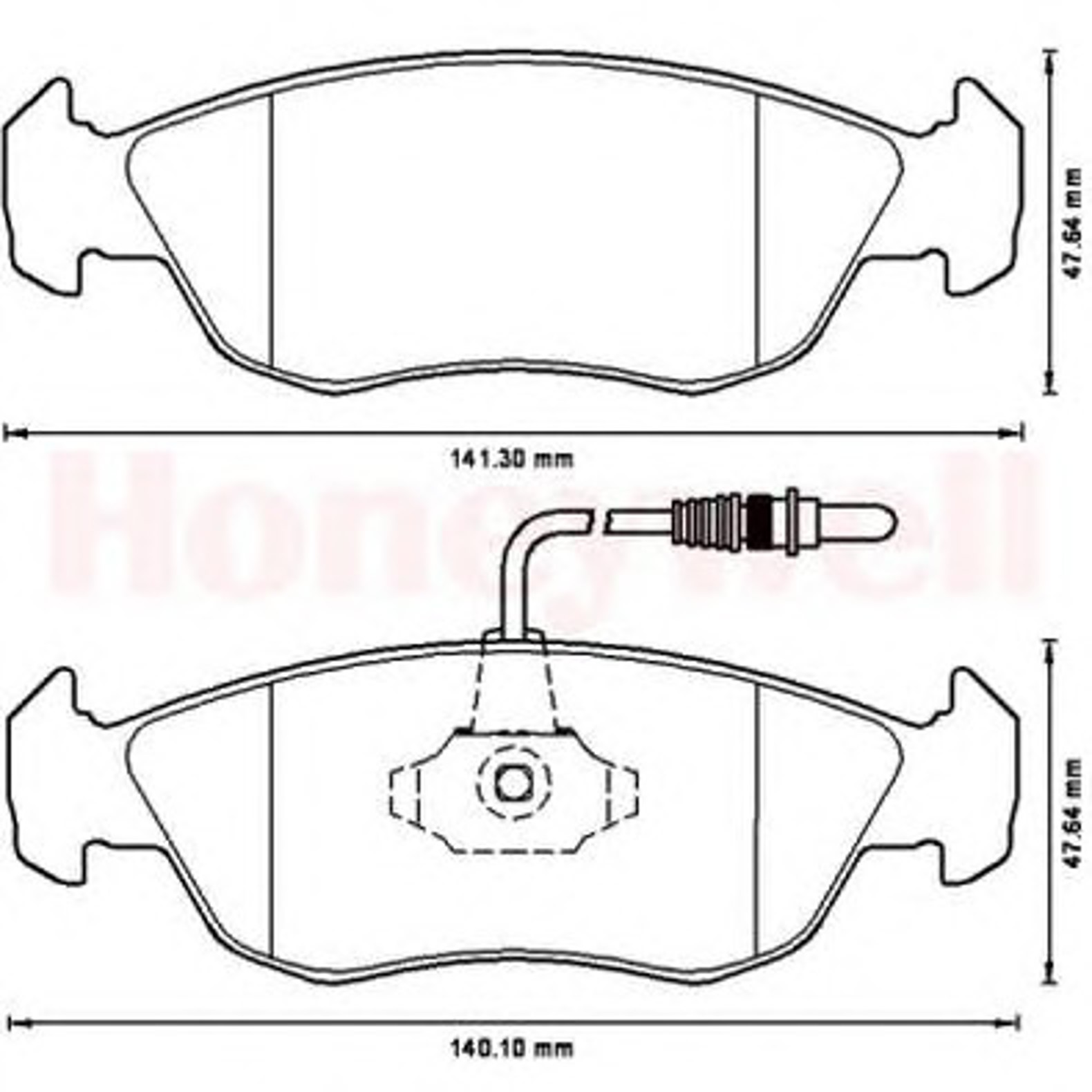 571509B BENDIX Колодки тормозные дисковые