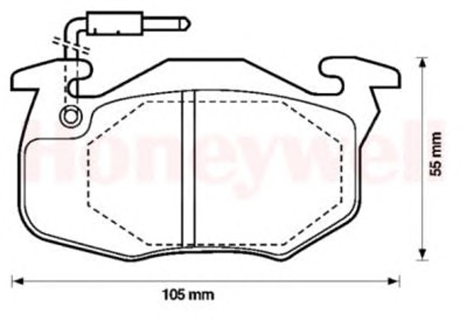 571524B BENDIX Колодки тормозные дисковые