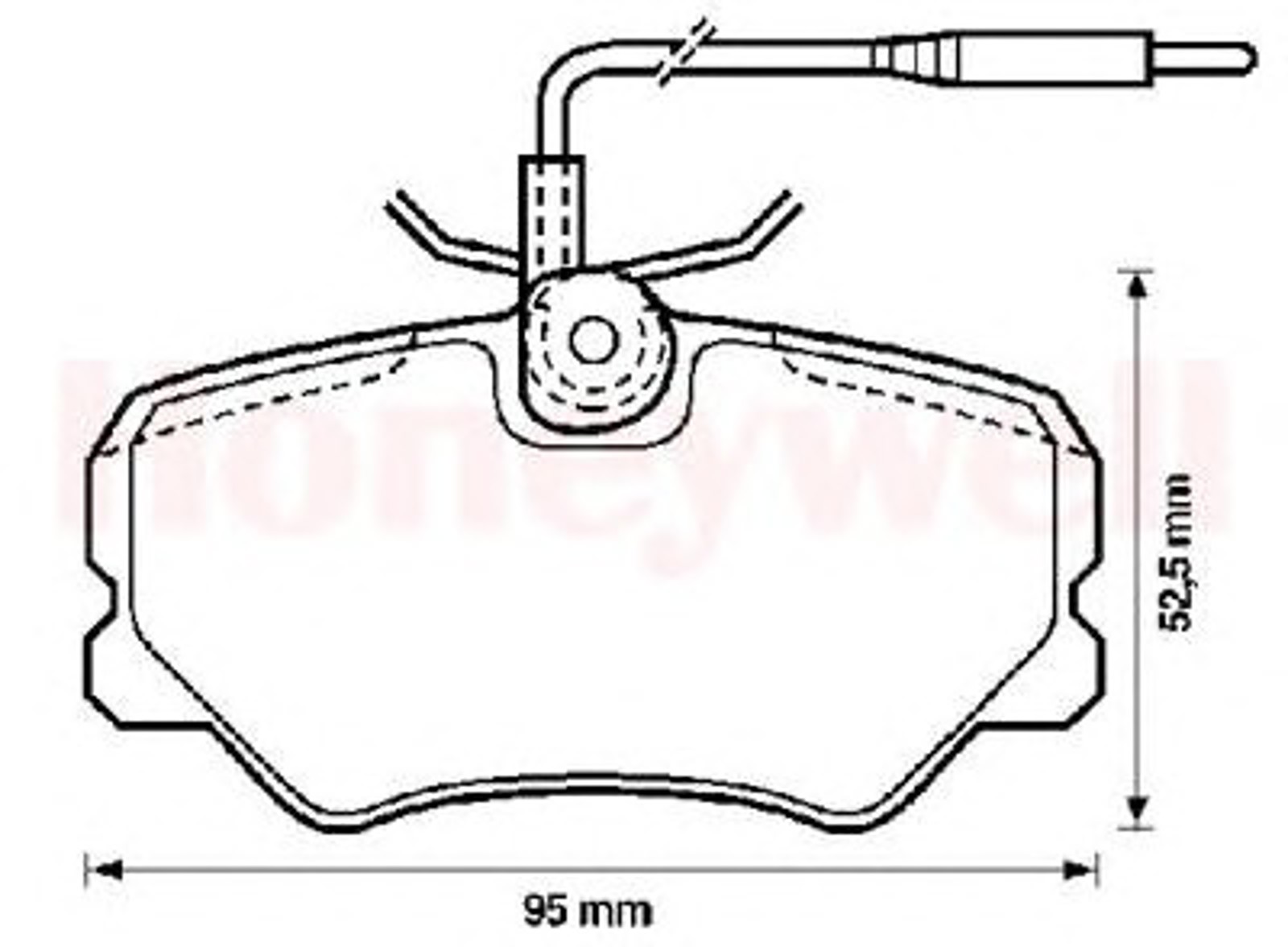 571904B BENDIX Комплект тормозных колодок, дисковый тормоз