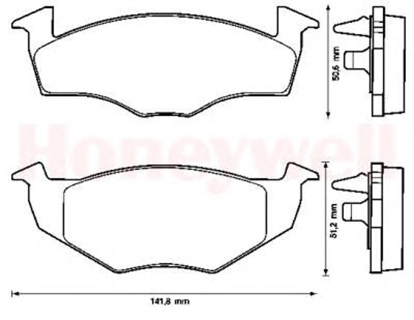 571939B BENDIX Колодки тормозные дисковые