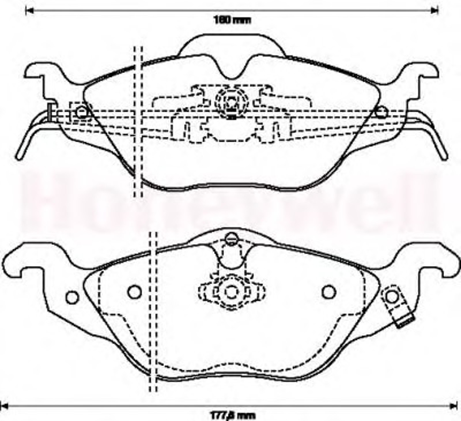 571968B BENDIX Колодки тормозные дисковые