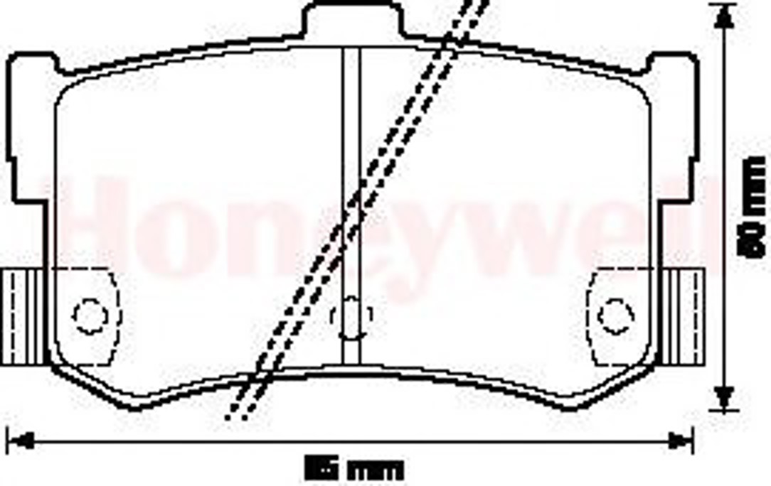 572123B BENDIX Колодки тормозные дисковые