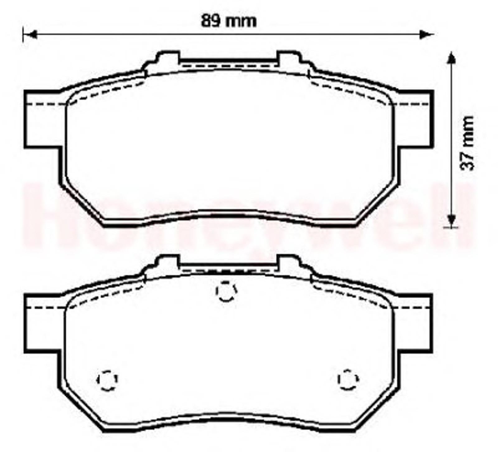 572134B BENDIX Комплект тормозных колодок, дисковый тормоз