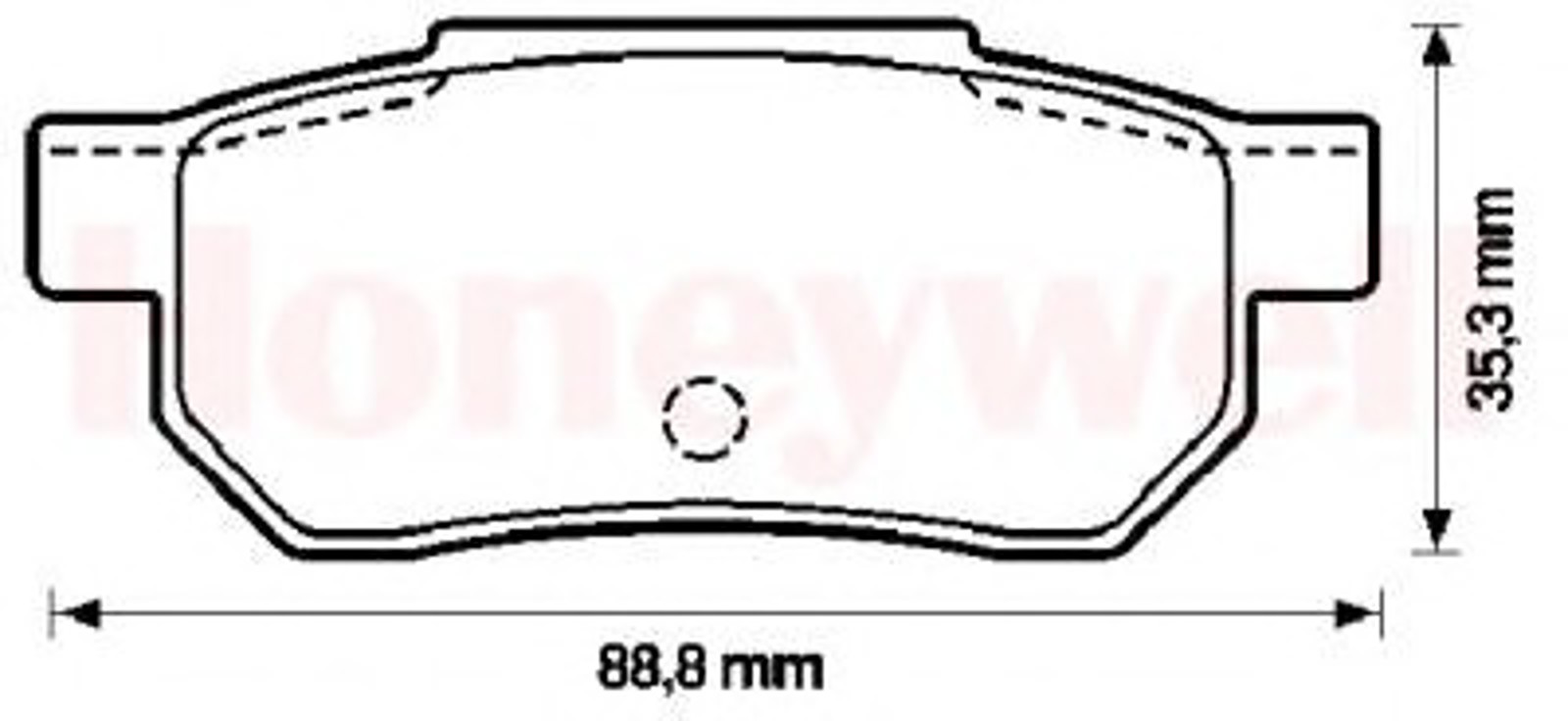 572135B BENDIX Комплект тормозных колодок, дисковый тормоз