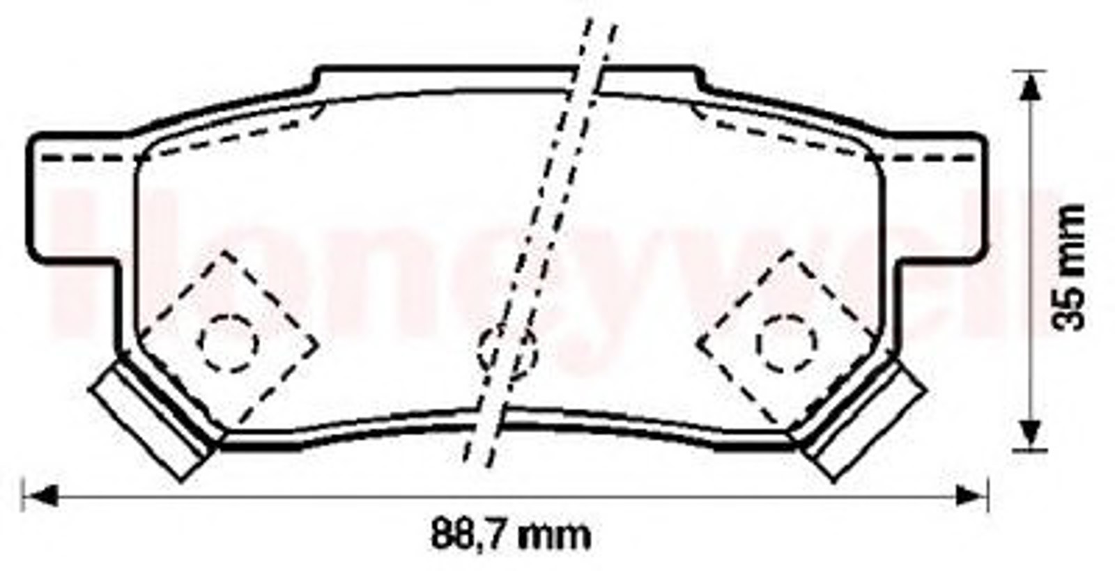 572137B BENDIX Комплект тормозных колодок, дисковый тормоз