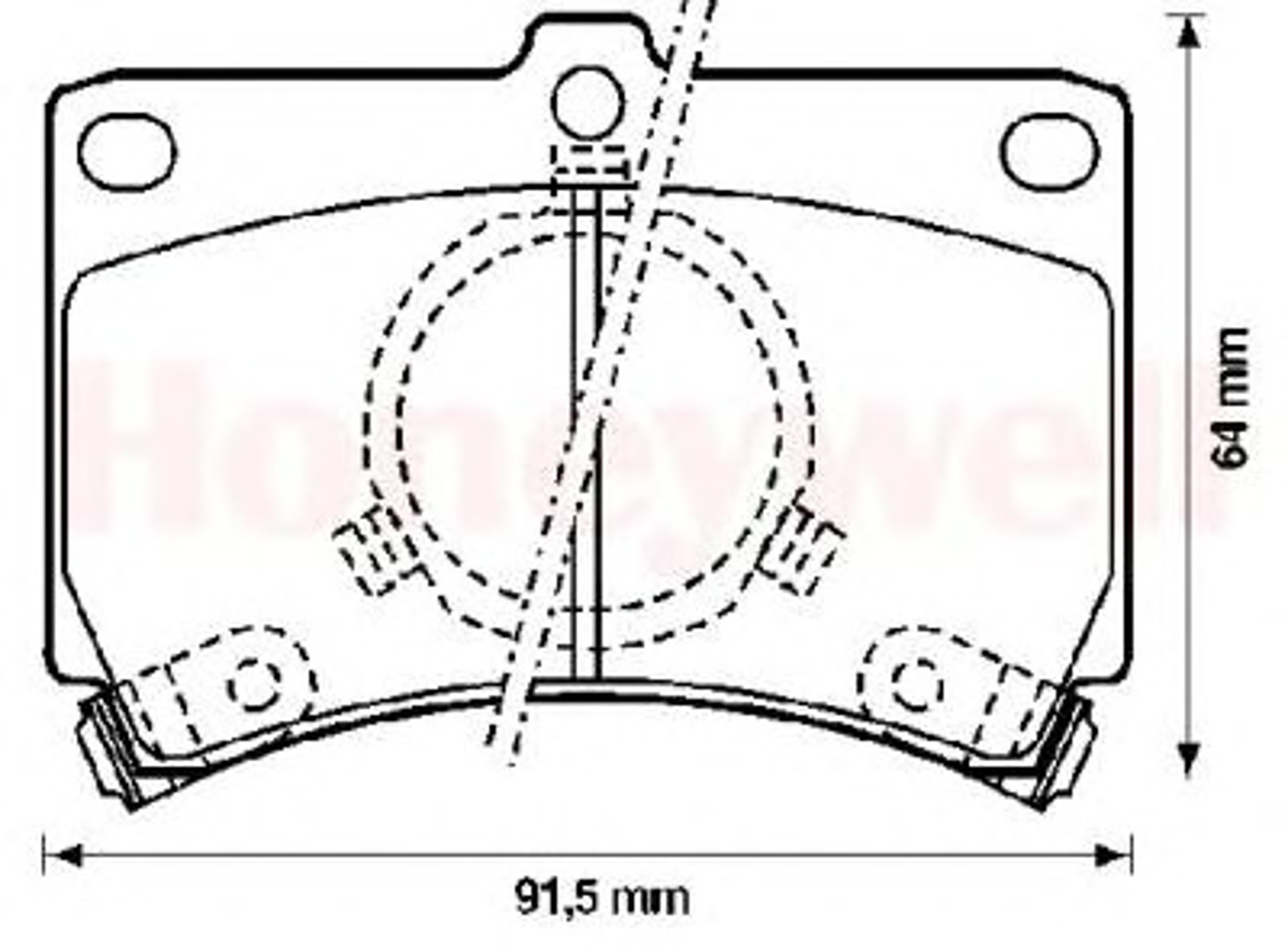 572144B BENDIX Колодки тормозные дисковые