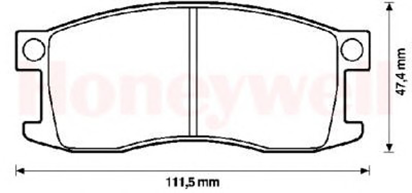 572229B BENDIX Колодки тормозные дисковые