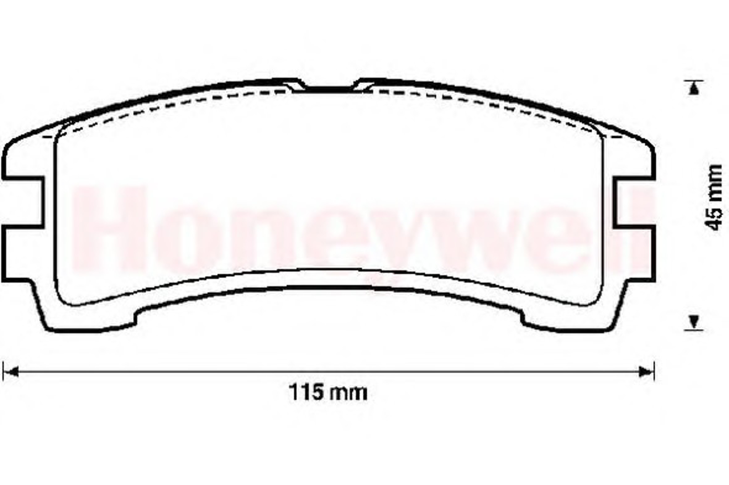 572234B BENDIX Комплект тормозных колодок, дисковый тормоз