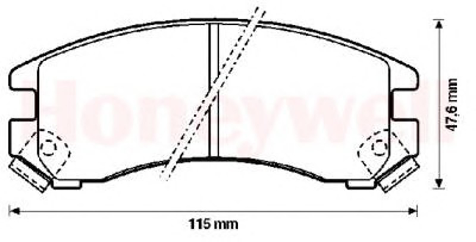 572236B BENDIX Колодки тормозные дисковые