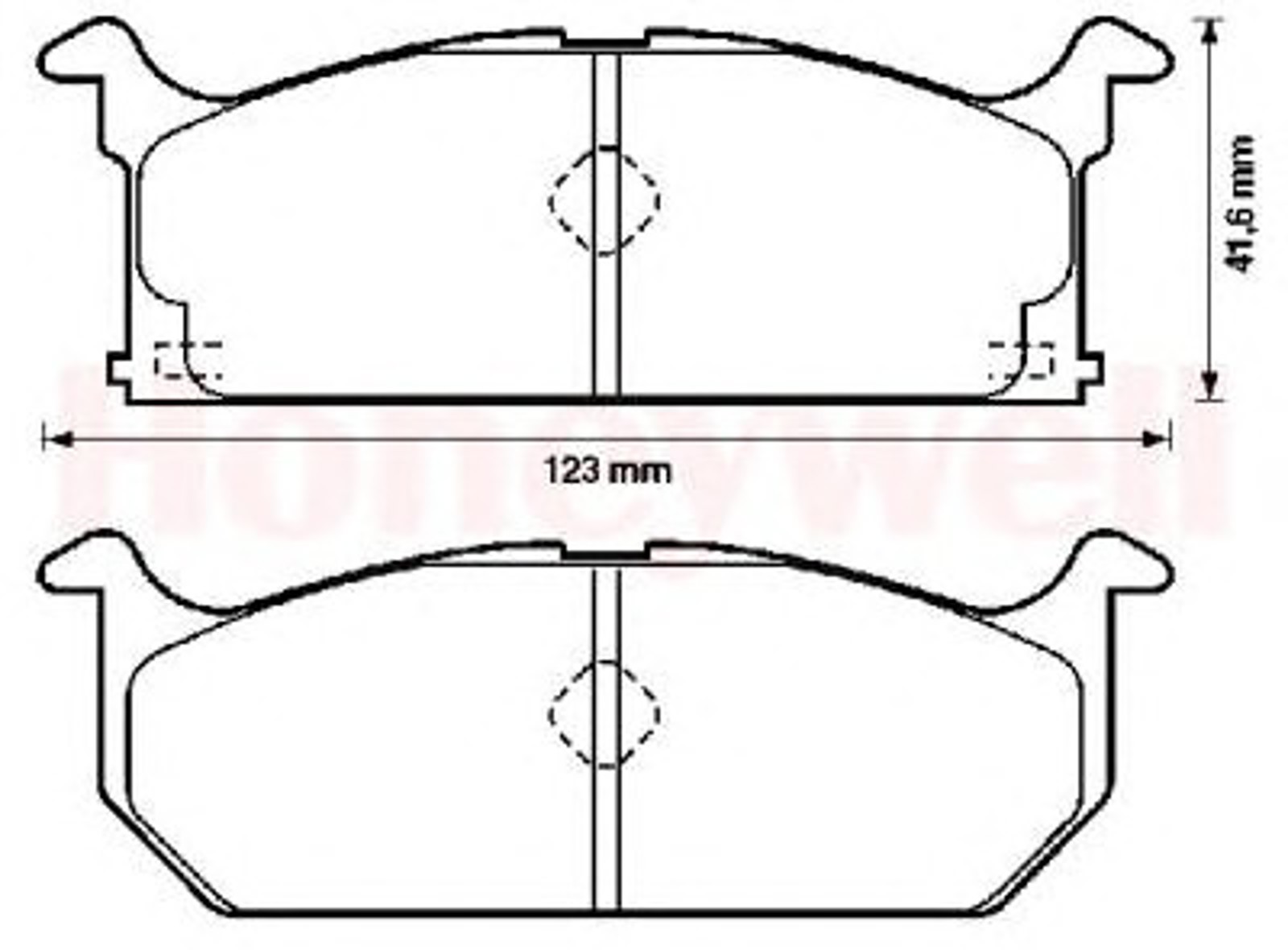 572261B BENDIX Комплект тормозных колодок, дисковый тормоз