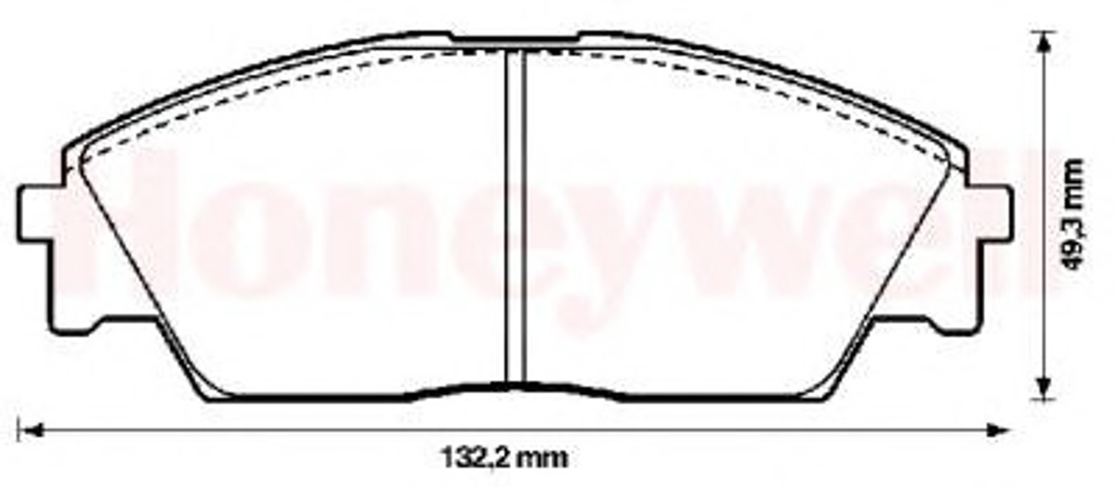 572329B BENDIX Колодки тормозные дисковые