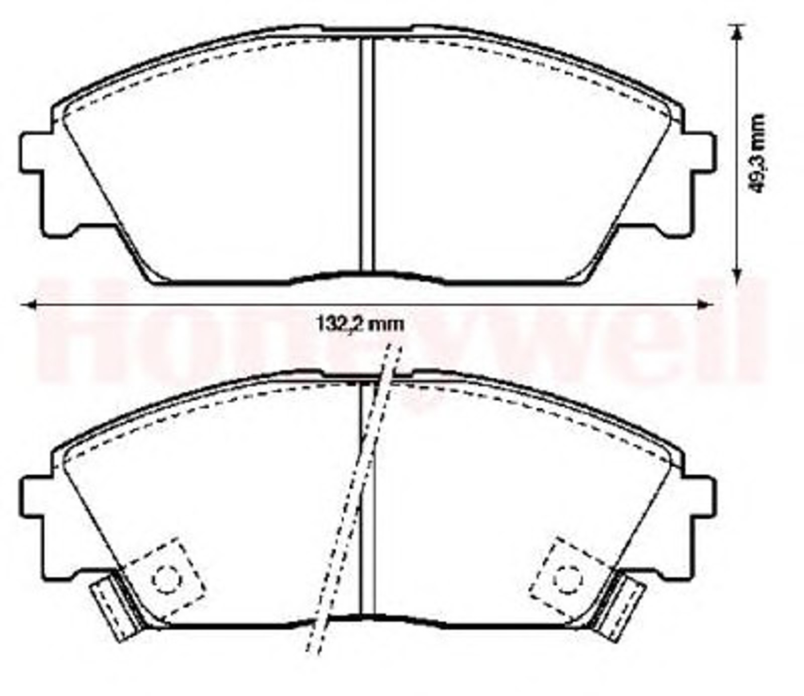 572330B BENDIX Колодки тормозные дисковые