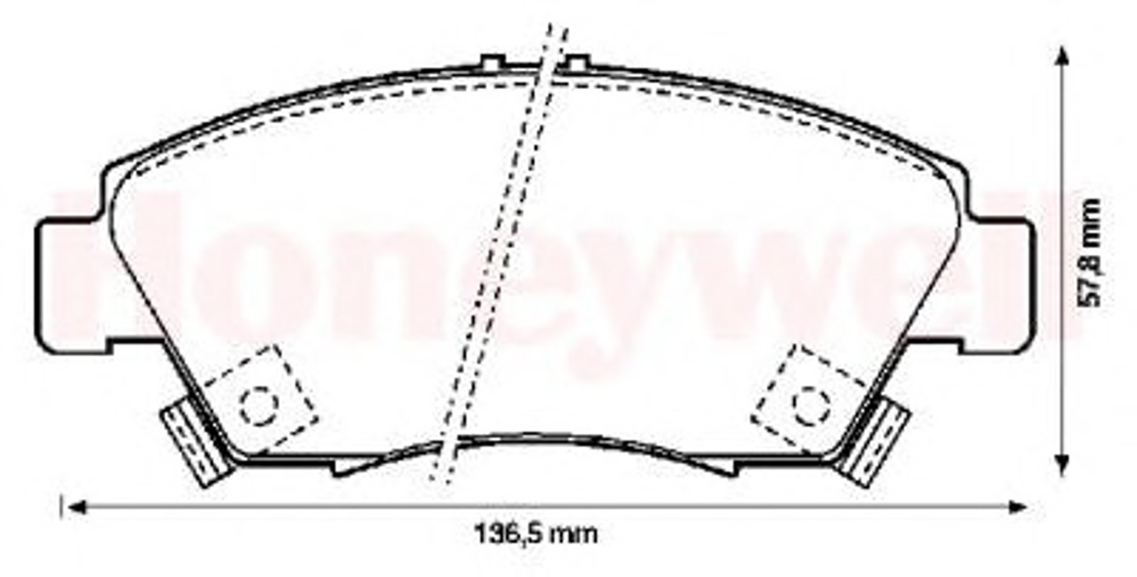 572340B BENDIX Комплект тормозных колодок, дисковый тормоз