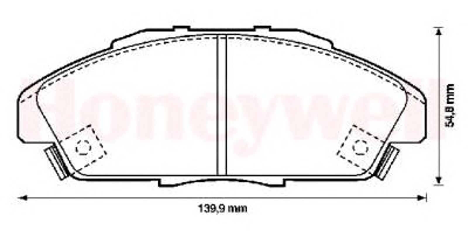 572354B BENDIX Колодки тормозные дисковые