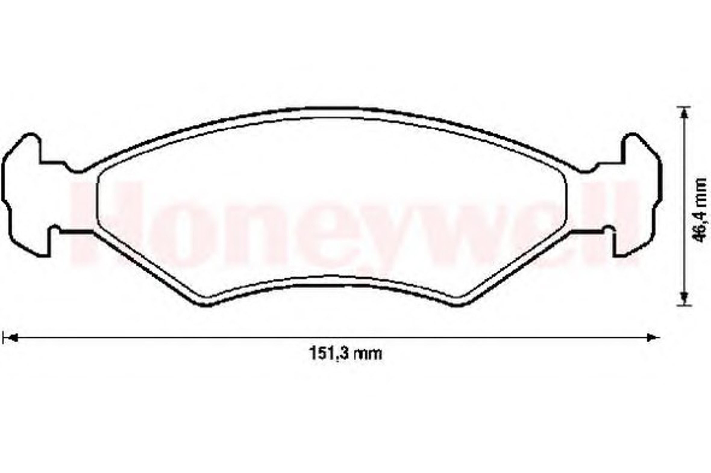 572388B BENDIX Комплект тормозных колодок, дисковый тормоз