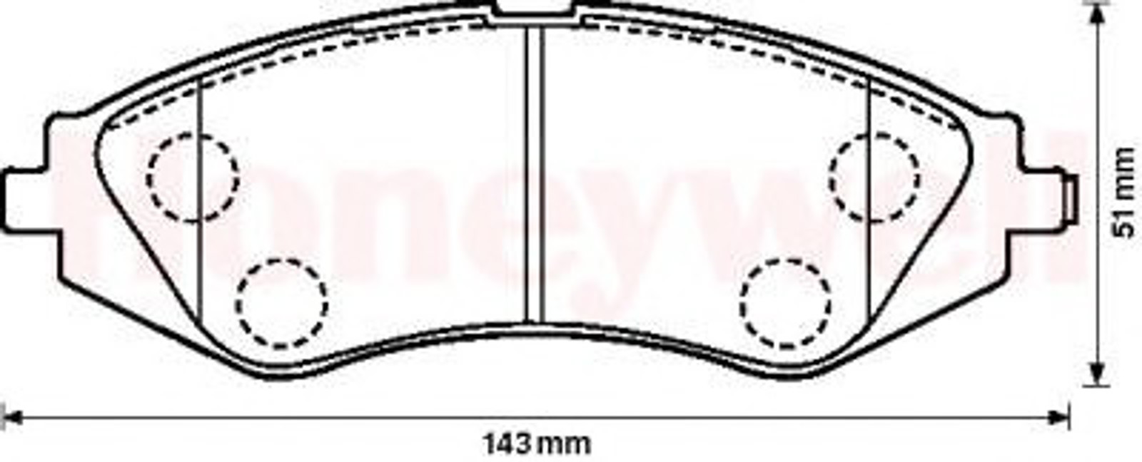 572403B BENDIX Комплект тормозных колодок, дисковый тормоз