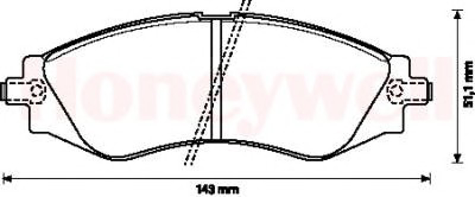 572407B BENDIX Колодки тормозные дисковые