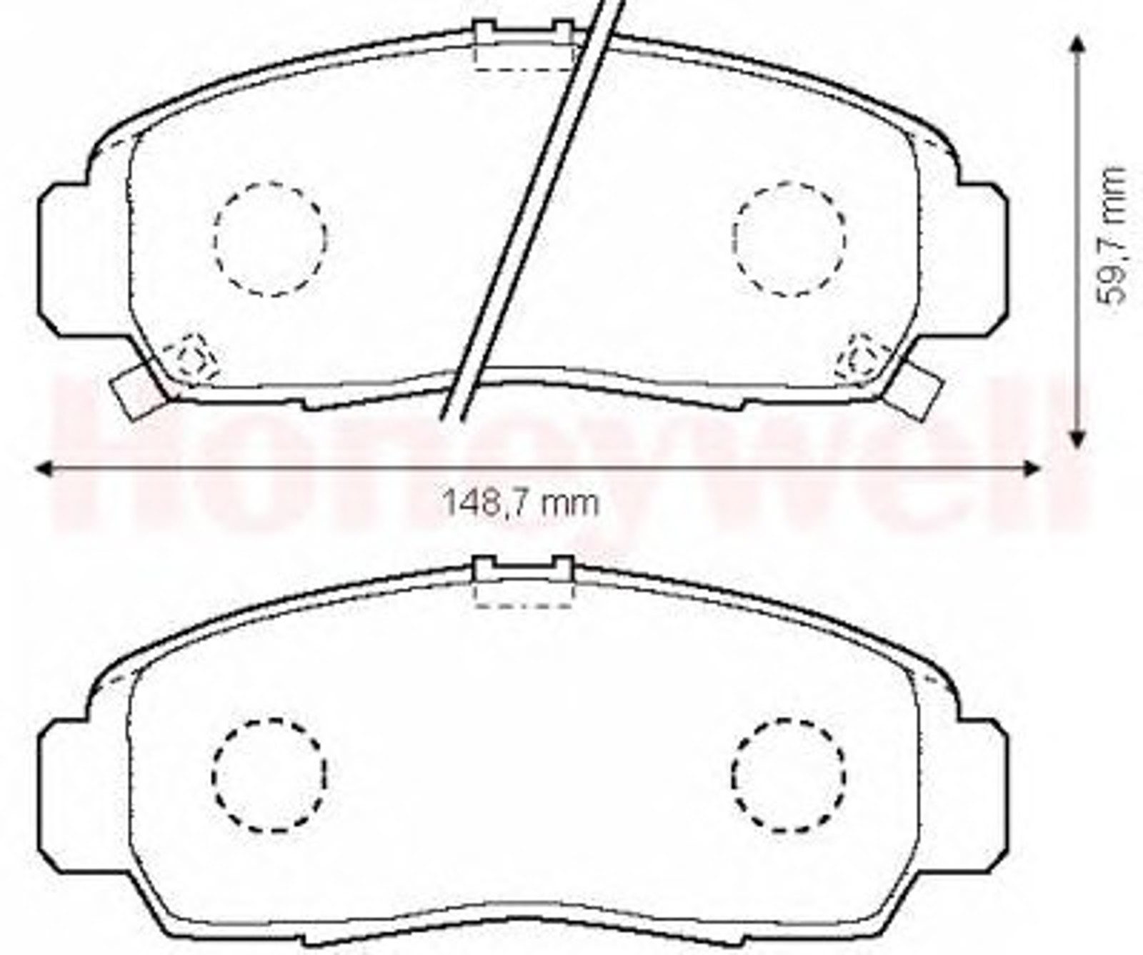 572449B BENDIX Колодки тормозные дисковые