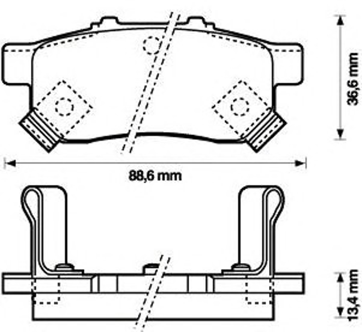 572473B BENDIX Комплект тормозных колодок, дисковый тормоз